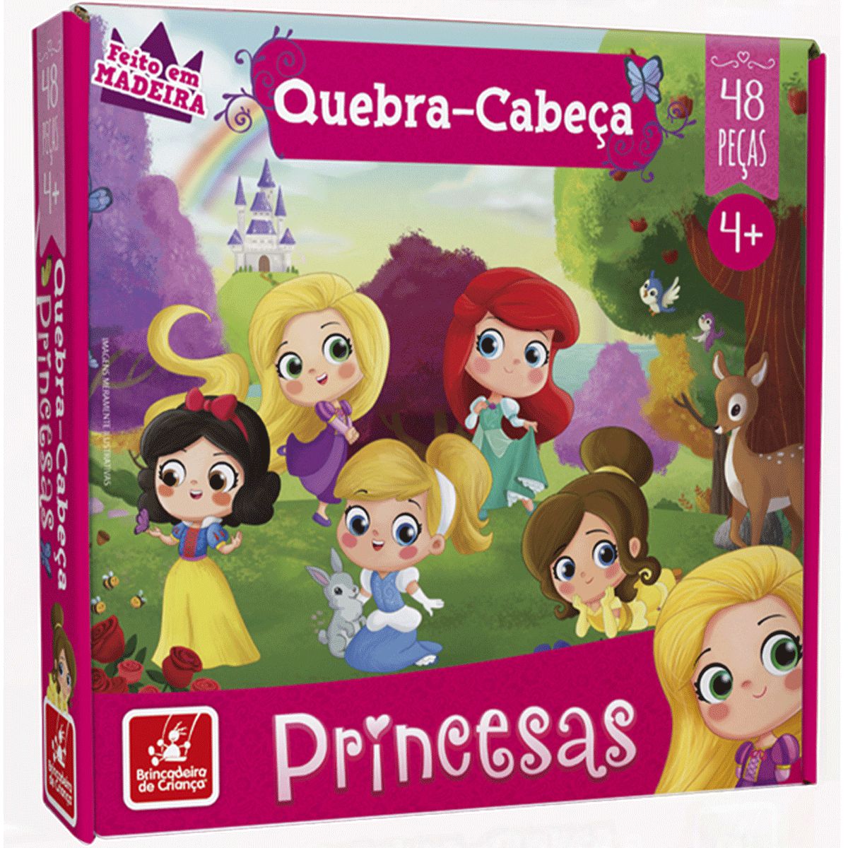 Quebra cabeça progressivo das Princesas- Brincadeira de Criança