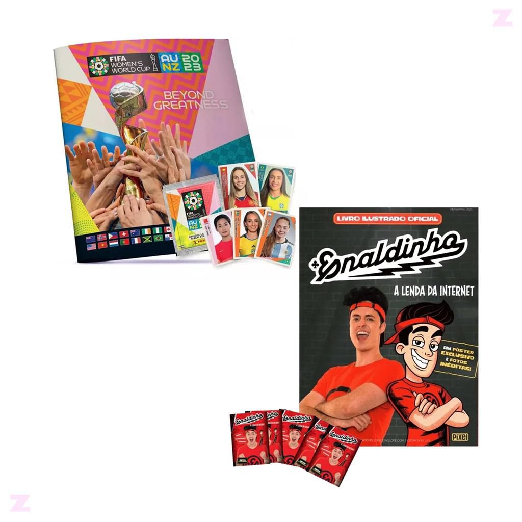 Livro - KIT ÁLBUM DO ENALDINHO + 50 FIGURINHAS: A LENDA DA