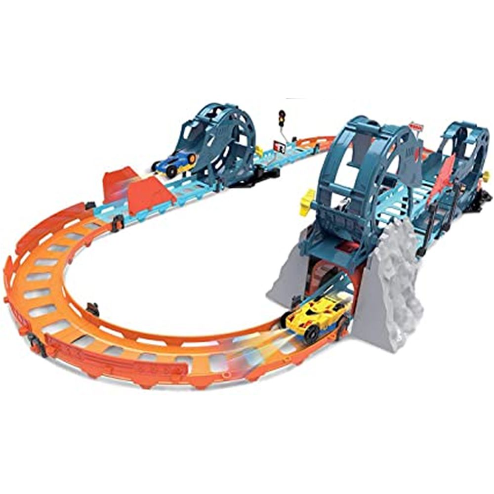 Pista Hot Carrinho Infantil Wheels Duplo Looping Dinossauro em