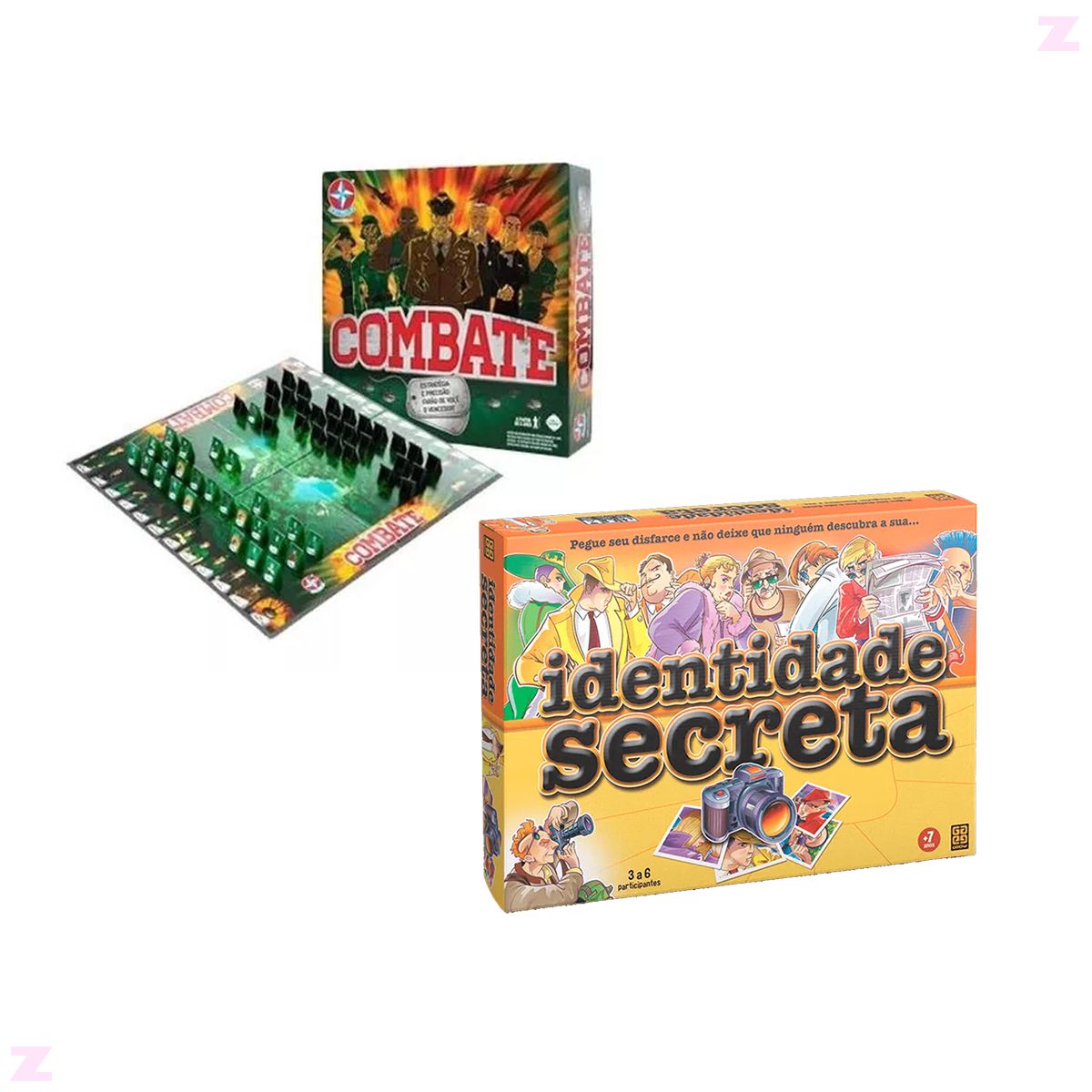 Kit Jogo Identidade Secreta + Combate Estratégia Guerra - Loja Zuza  Brinquedos