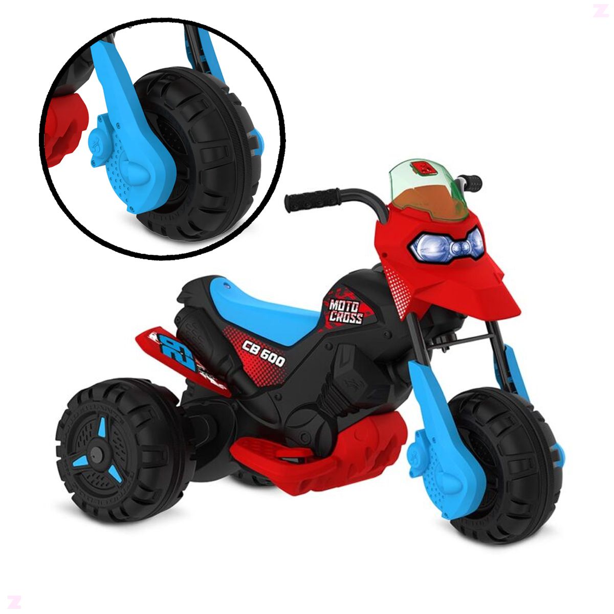 Moto Elétrica Infantil Super Moto GT Turbo Bandeirante