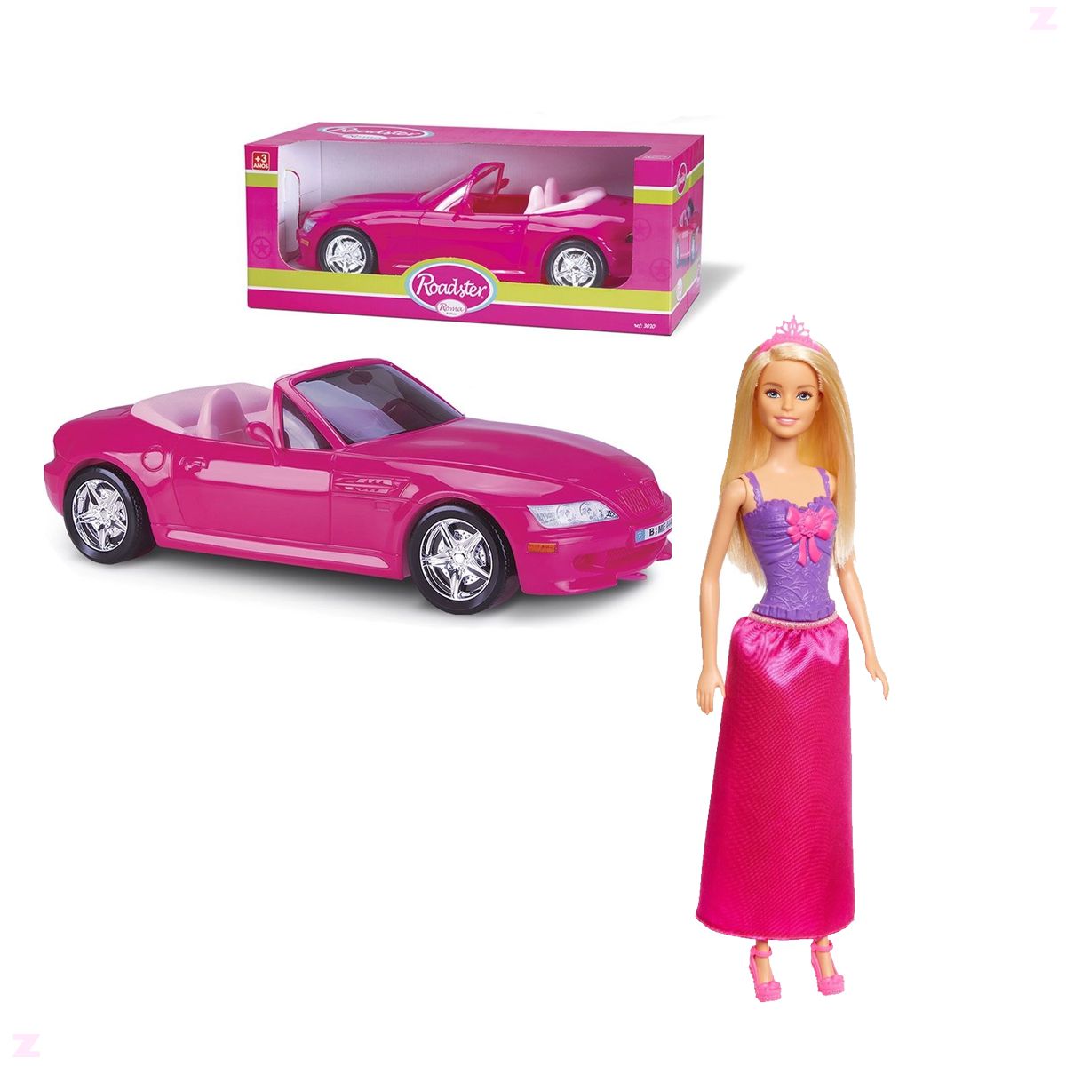 Barbie Boneca Carro Conversível para crianças a partir de 3 anos