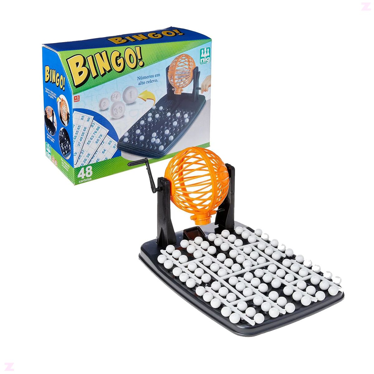 Jogo Infantil - Bingo - 48 Cartelas - Nig Brinquedos