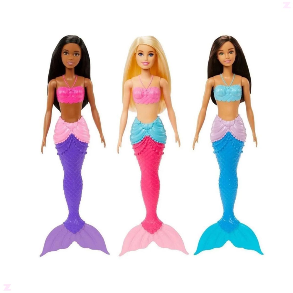 Jogos com a boneca sereia! Série infantil das bonecas Barbie