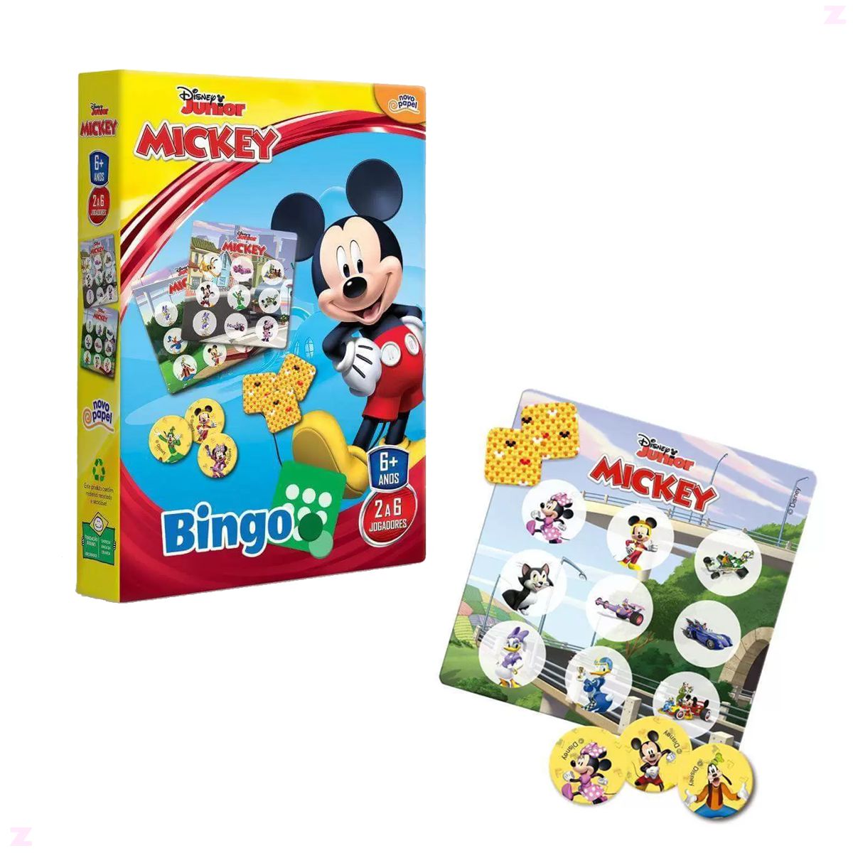Jogo De Dominó Infantil - Disney Junior - Mickey - 28 Peças