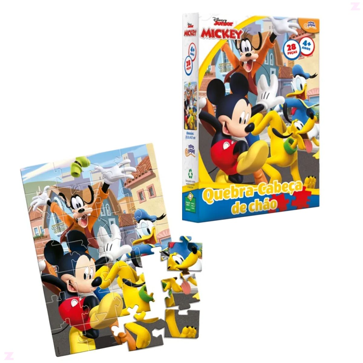 Quebra-Cabeça - 100 Peças - Disney Junior - Mickey - Toyster