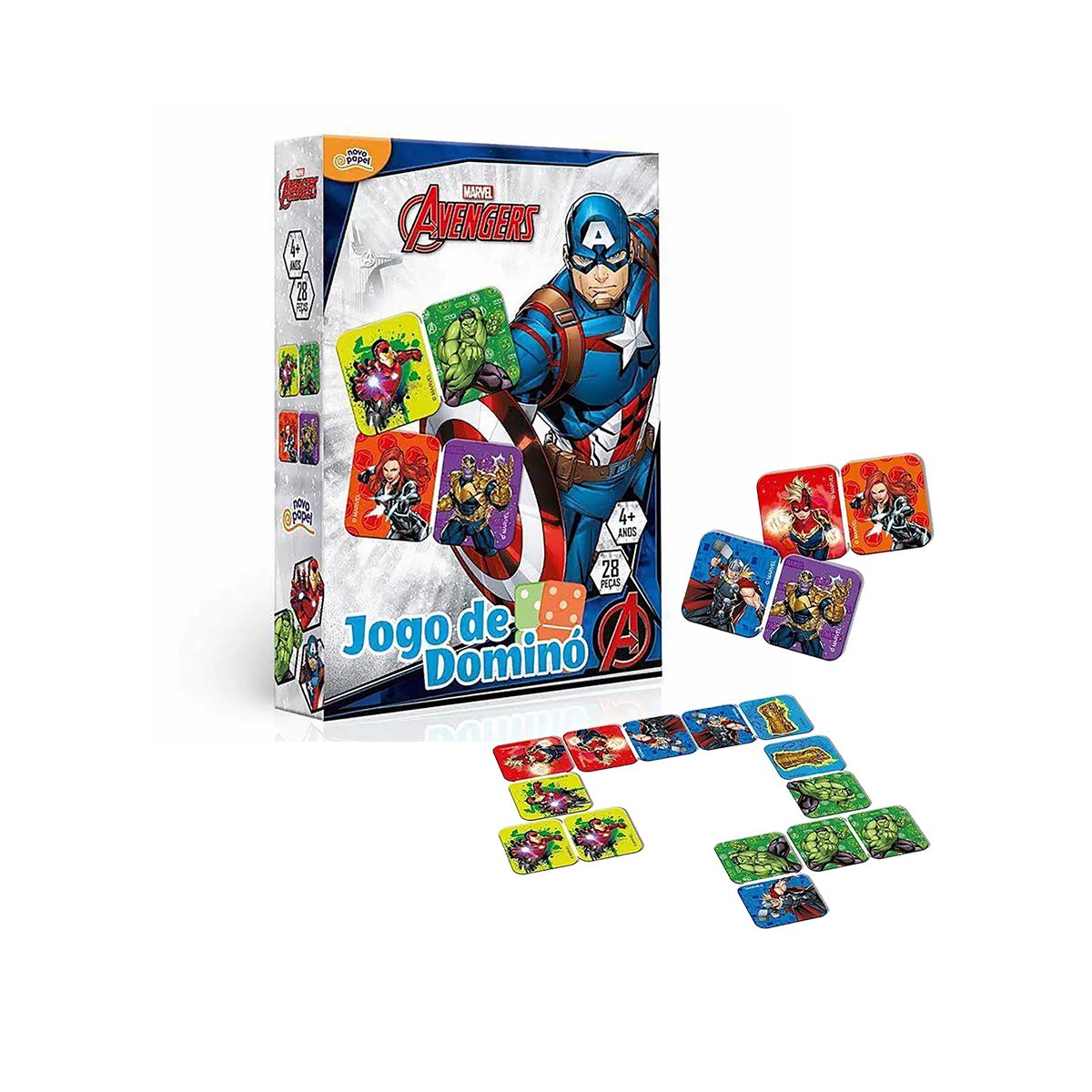 Jogo Educativo Infantil Vingadores Marvel Avengers Dominó - Loja Zuza  Brinquedos