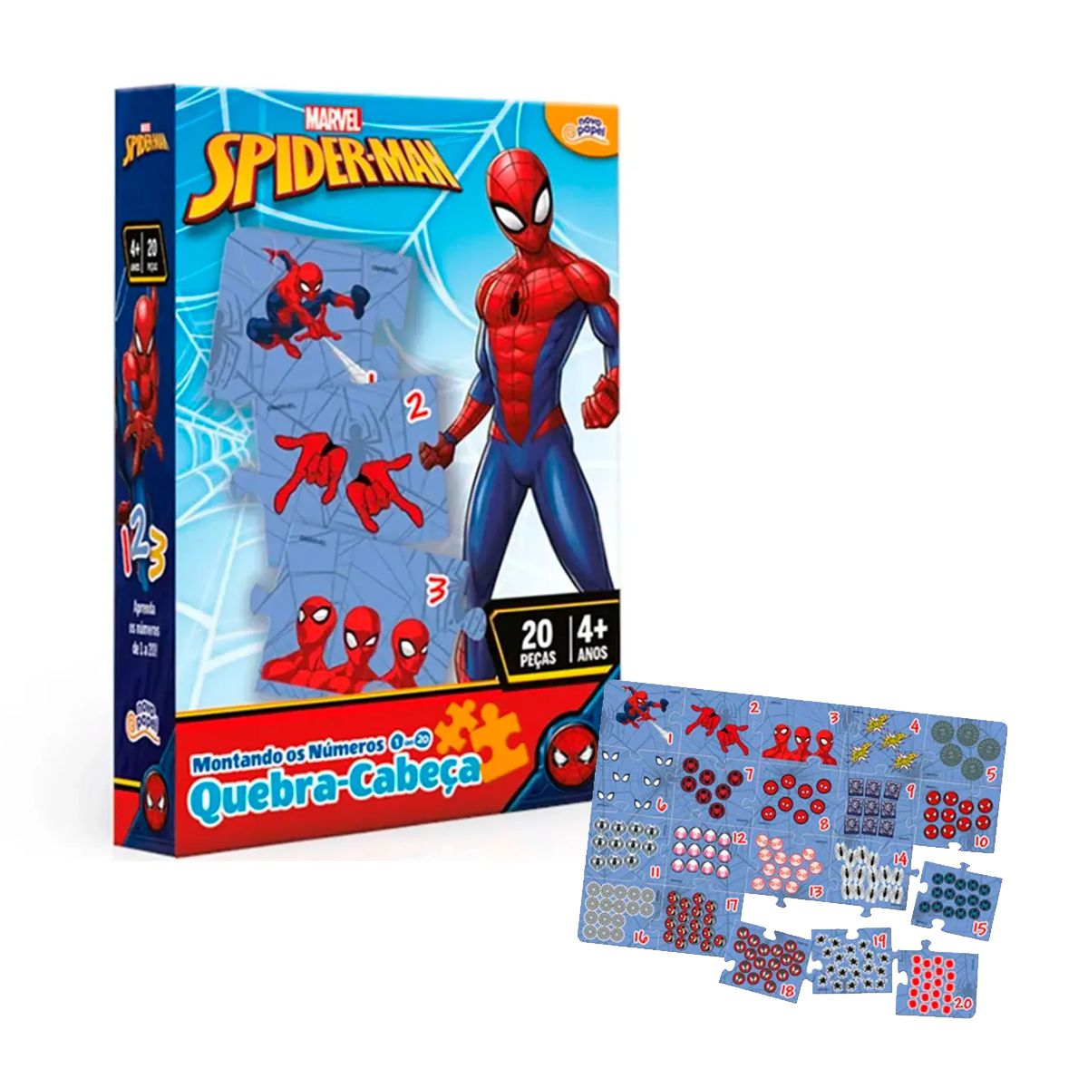 Jogo Quebra-Cabeça Homem Aranha com 150 Peças - Novo Papel – Bazar Juju