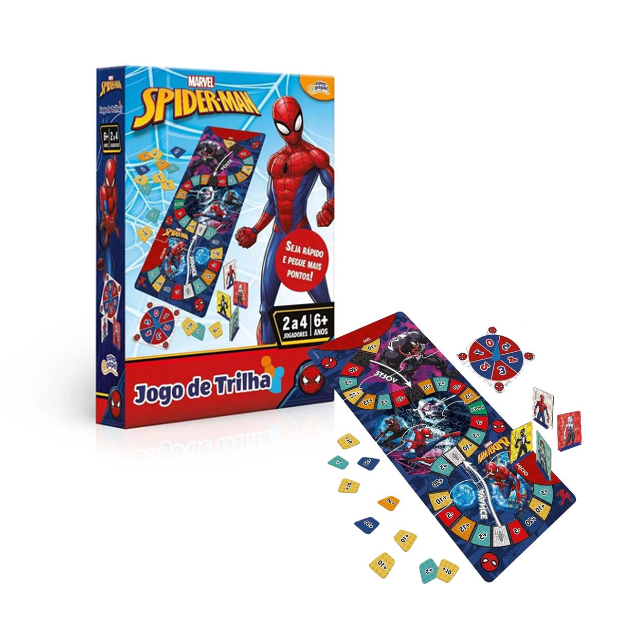 Jogo de Trilha Infantil - Marvel - Spiderman - Toyster em Promoção na  Americanas