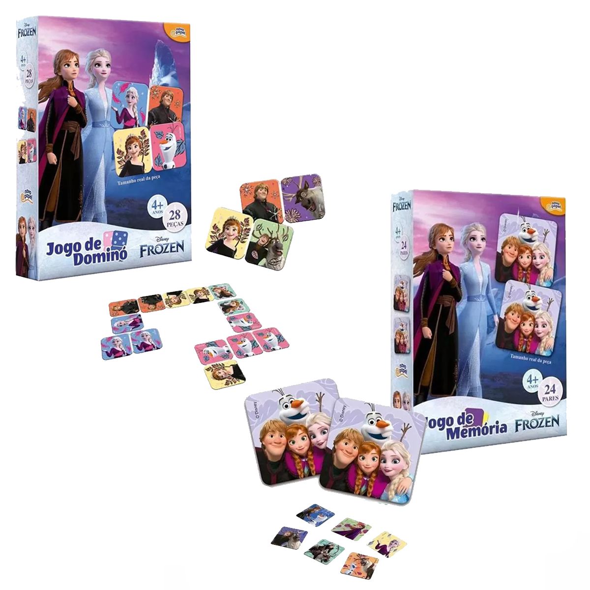 Kit Jogo Domino Frozen + Quebra Cabeça Disney Elsa Ana - Loja Zuza  Brinquedos | Ofertas todos os dias