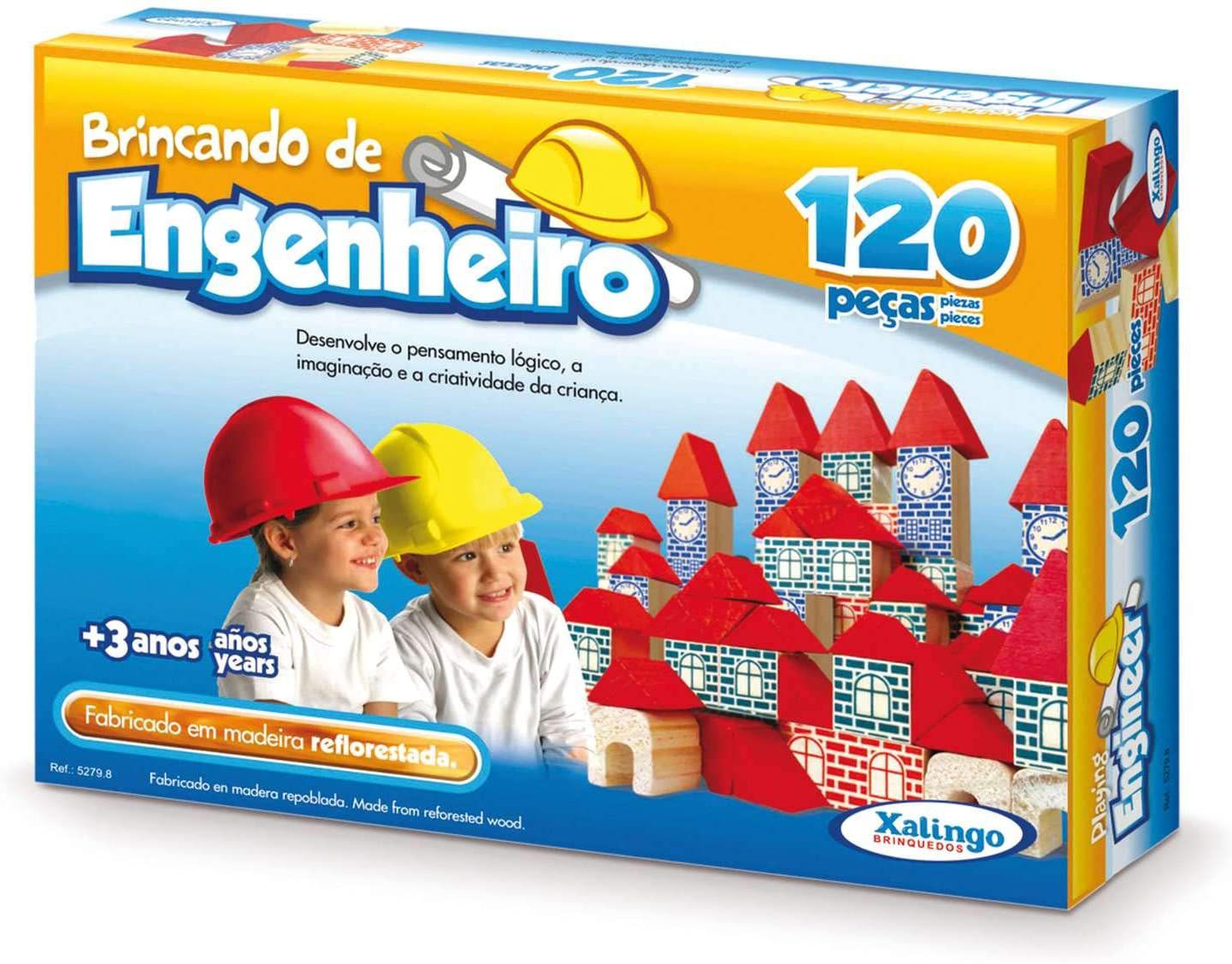 Brinquedo de Construir e Montar Brincando de Engenheiro Cidade 90