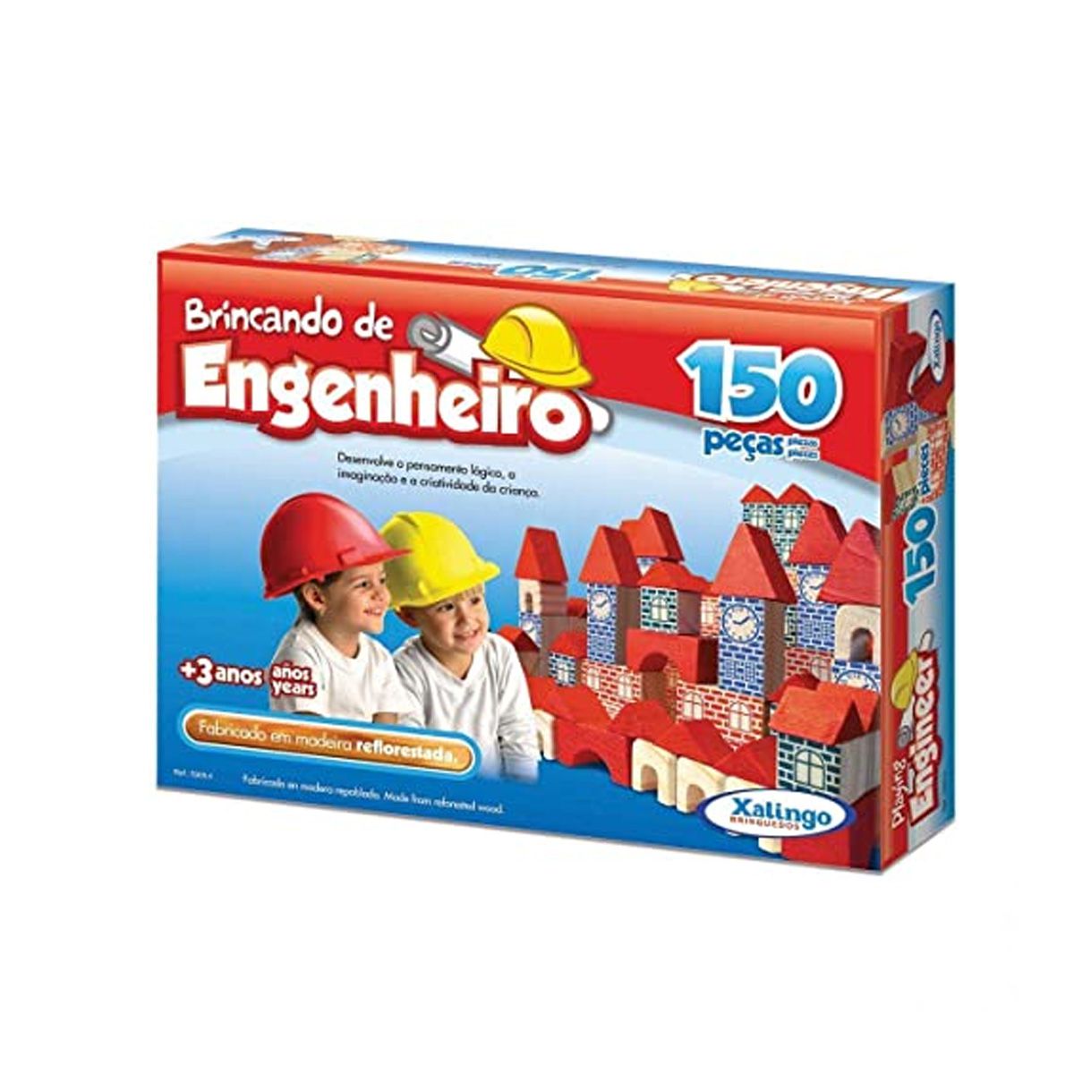 Brinquedo de Construir e Montar Brincando de Engenheiro Cidade 90