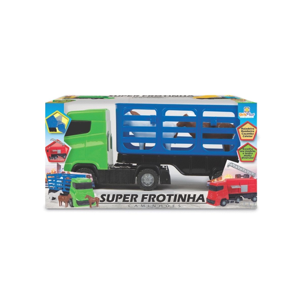 Brinquedo Infantil Caminhão Miniatura Super Frota Bombeiros