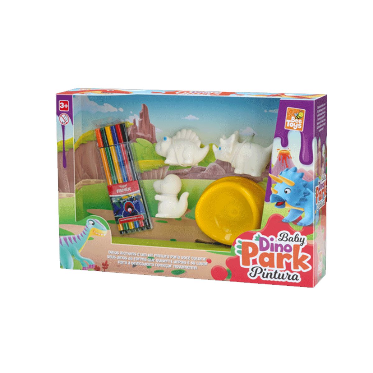 Baby Dino Park Pintura Dinossauro - Brinquedos Sensoriais - Nina Brinca -  Brinquedos Educativos e Jogos Pedagógicos