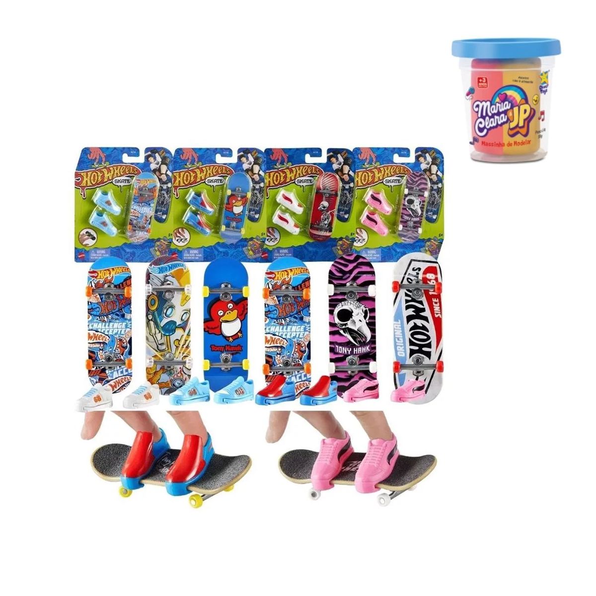 Kit Skate de Dedo Hot wheels Profissional Tenis + Brinde - Loja