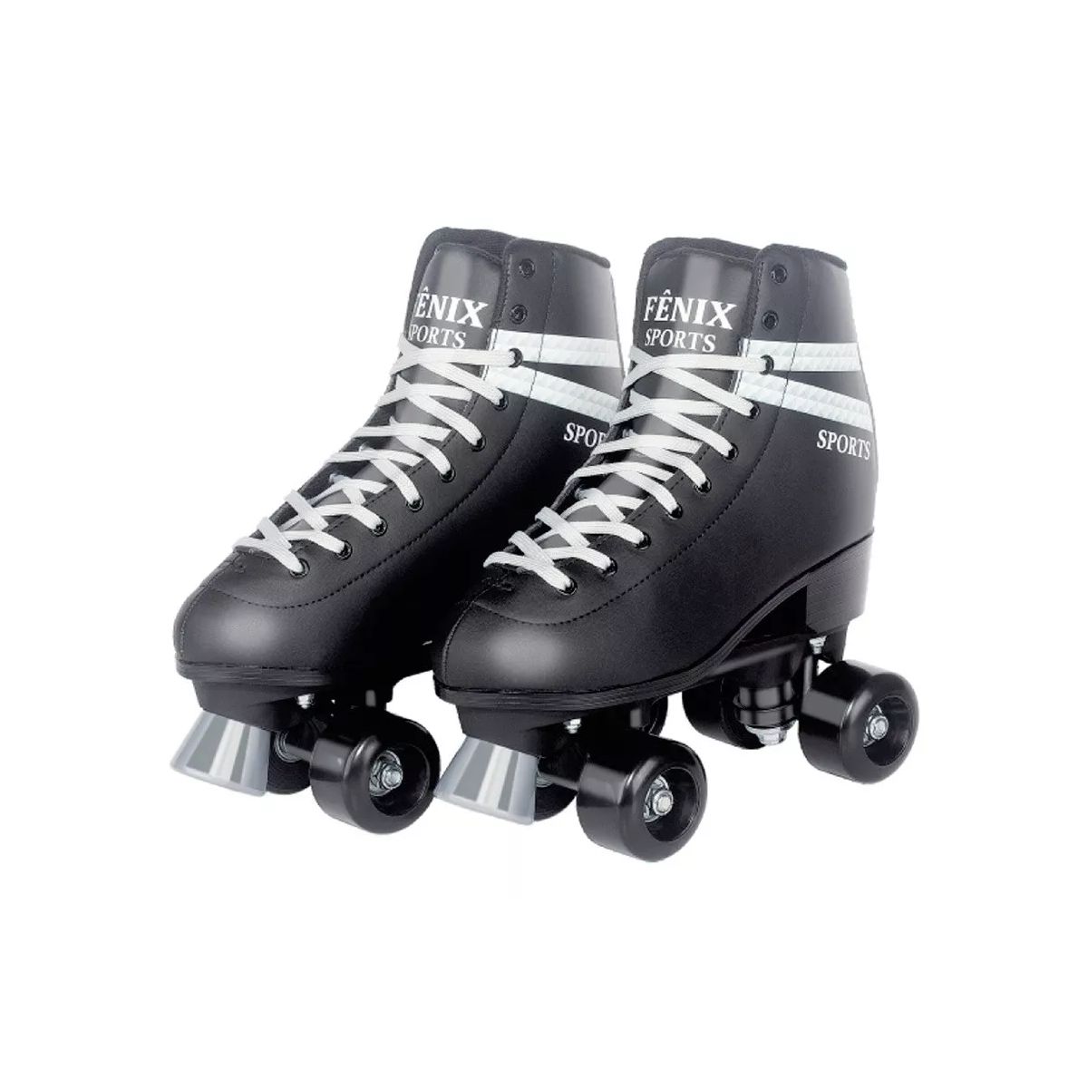 Patins Roller Sport Skate 4 Rodas Preto Masculino - Fenix - Patins