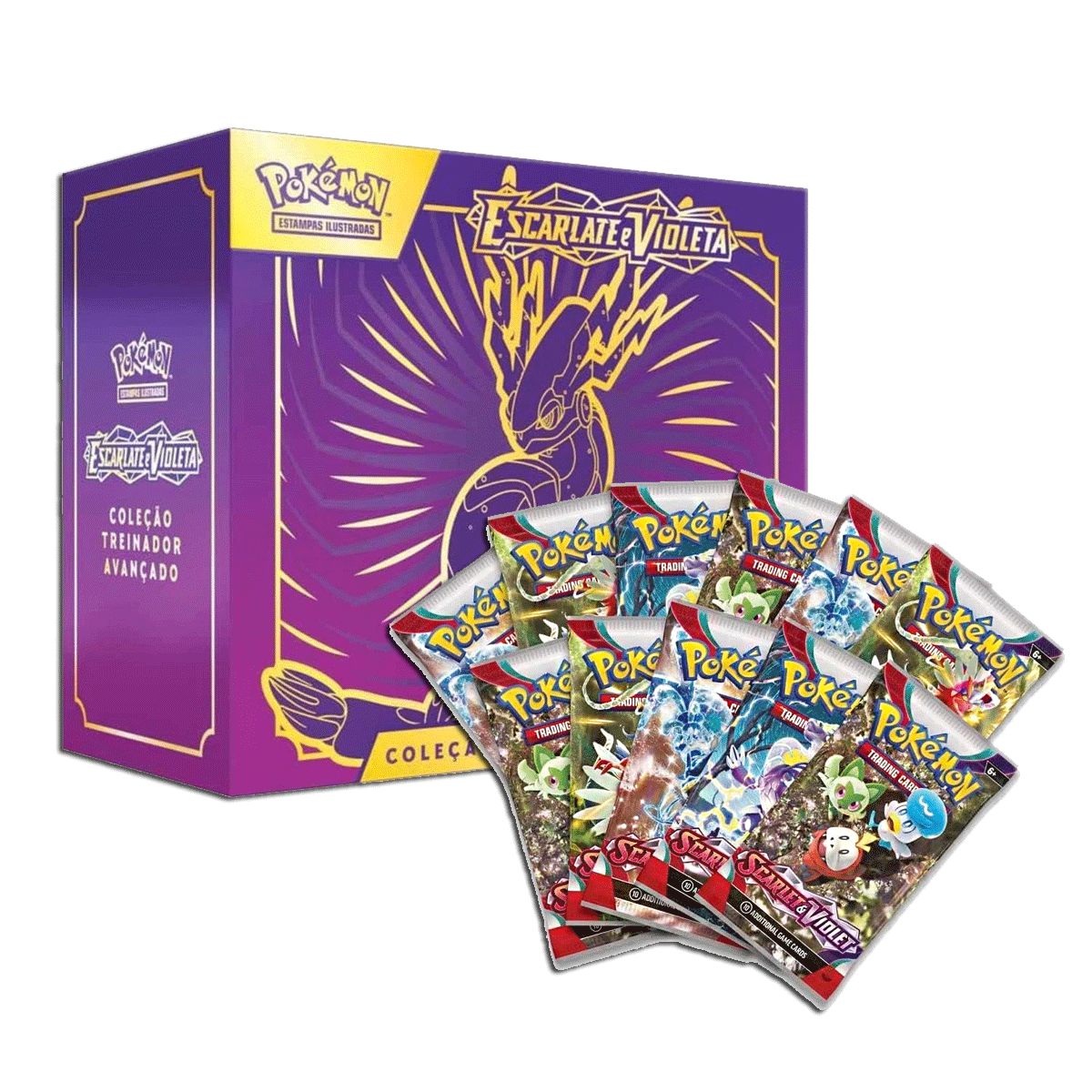 Box Koraidon Coleção Treinador Avançado Escarlate Violeta COPAG Original  Lacrada 20 Booster Carta Pokémon TCG