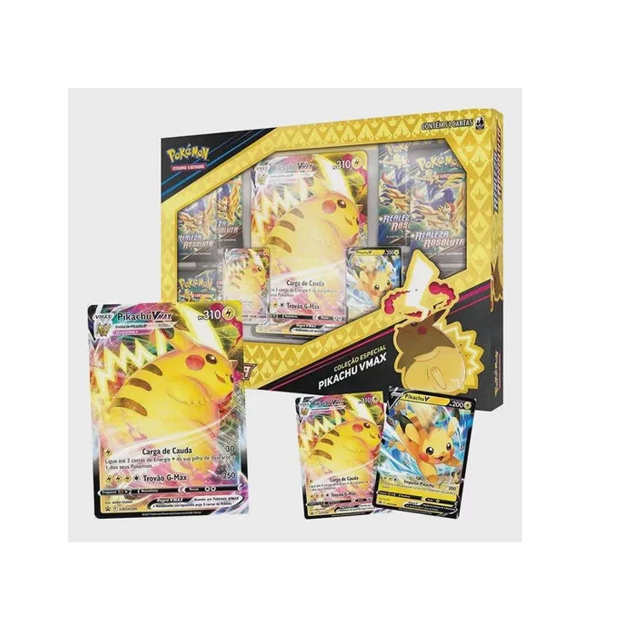 Jogo Infantil Box Pokemon 51 Cartas Unown V E Lugia V Coleção Realeza  Absoluta Copag - Loja Zuza Brinquedos