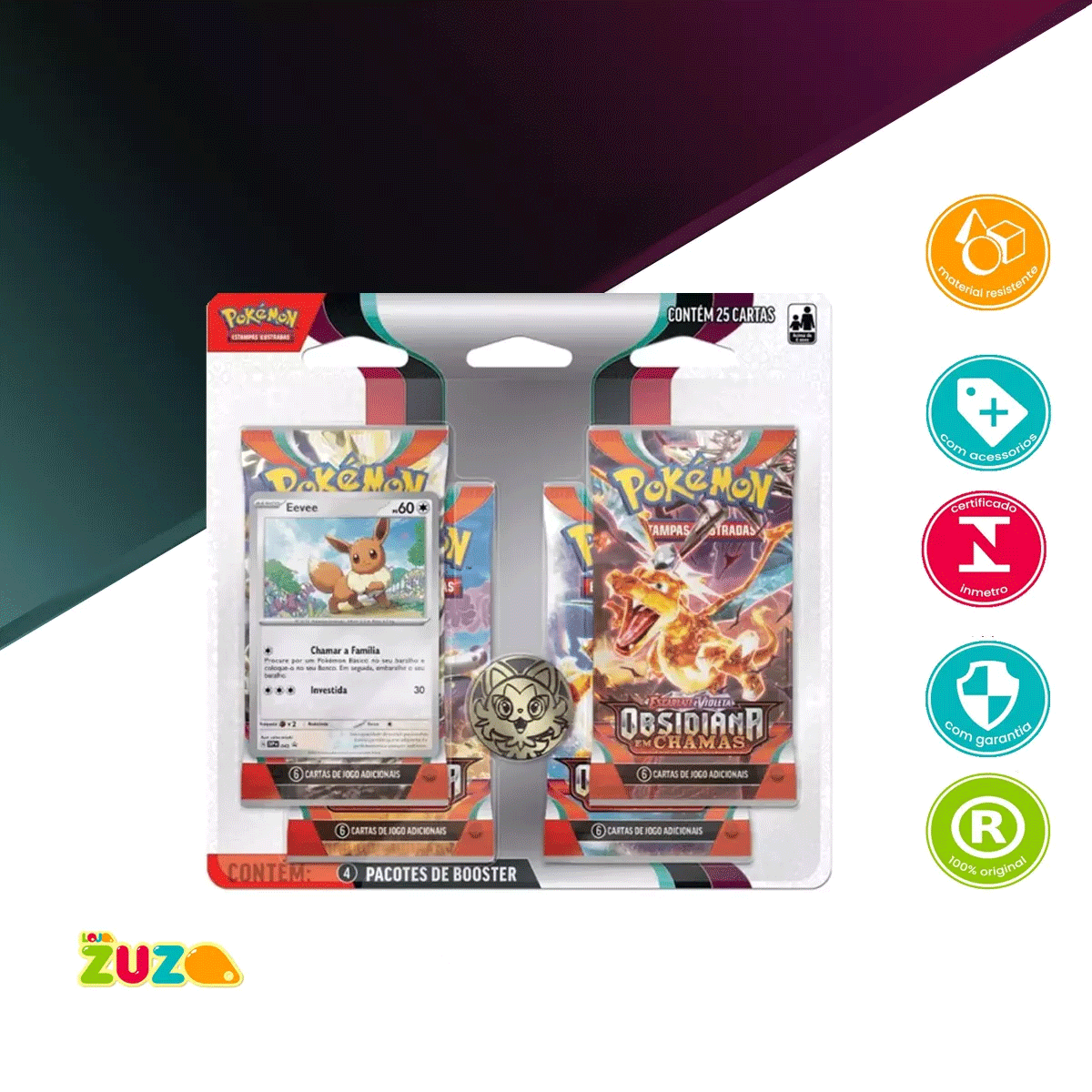 Pokémon Blister Quádruplo - Houdstone - Escarlate e Violeta