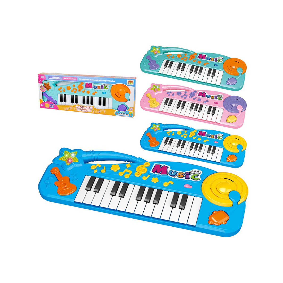 Teclado Musical Infantil - Brinquedo Educativo Piano, órgão