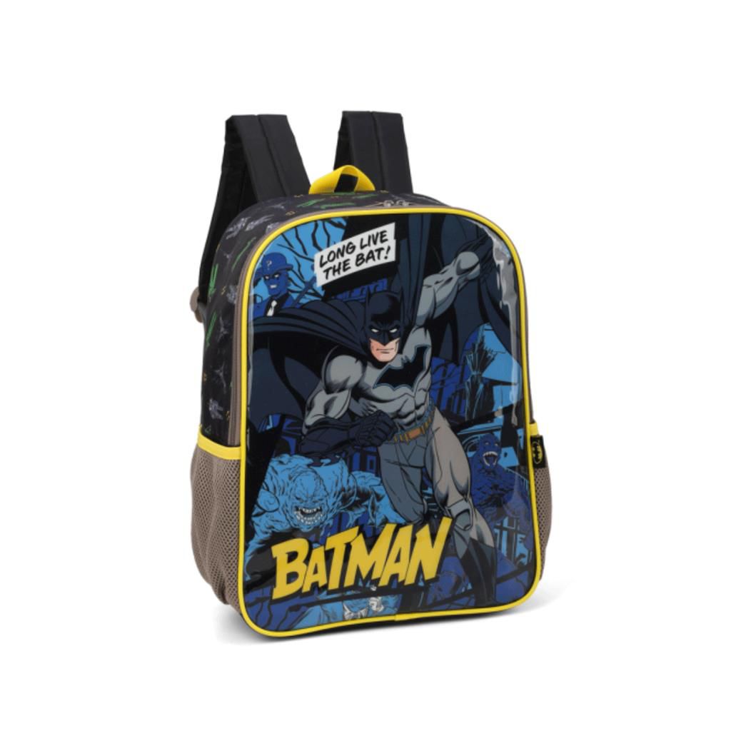Mochila Escolar Costas Batman Original Luxcel Preta Loja Zuza Brinquedos Ofertas todos os dias