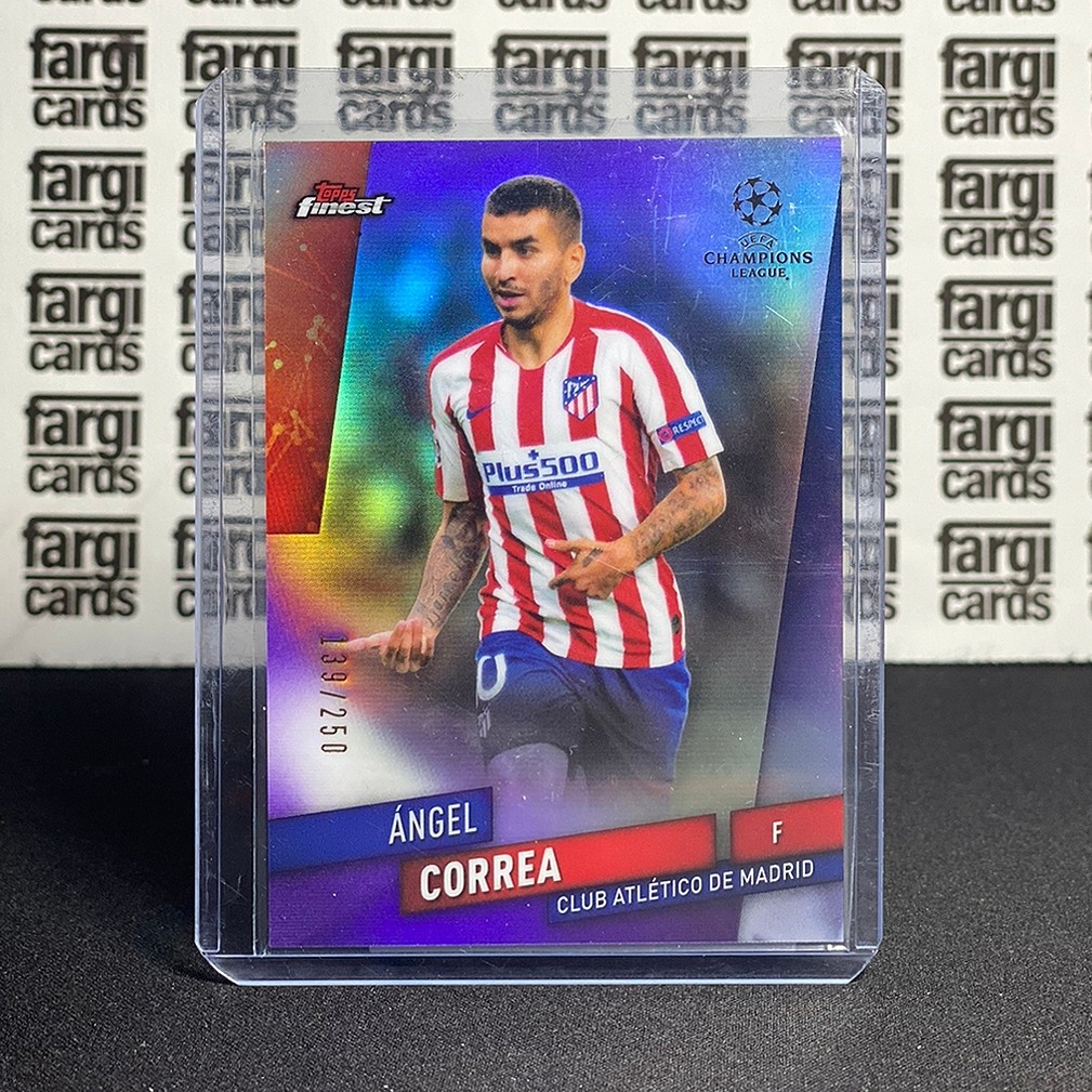 2019/20 Topps Finest UCL - Angel Correa - Purple Refractor /250