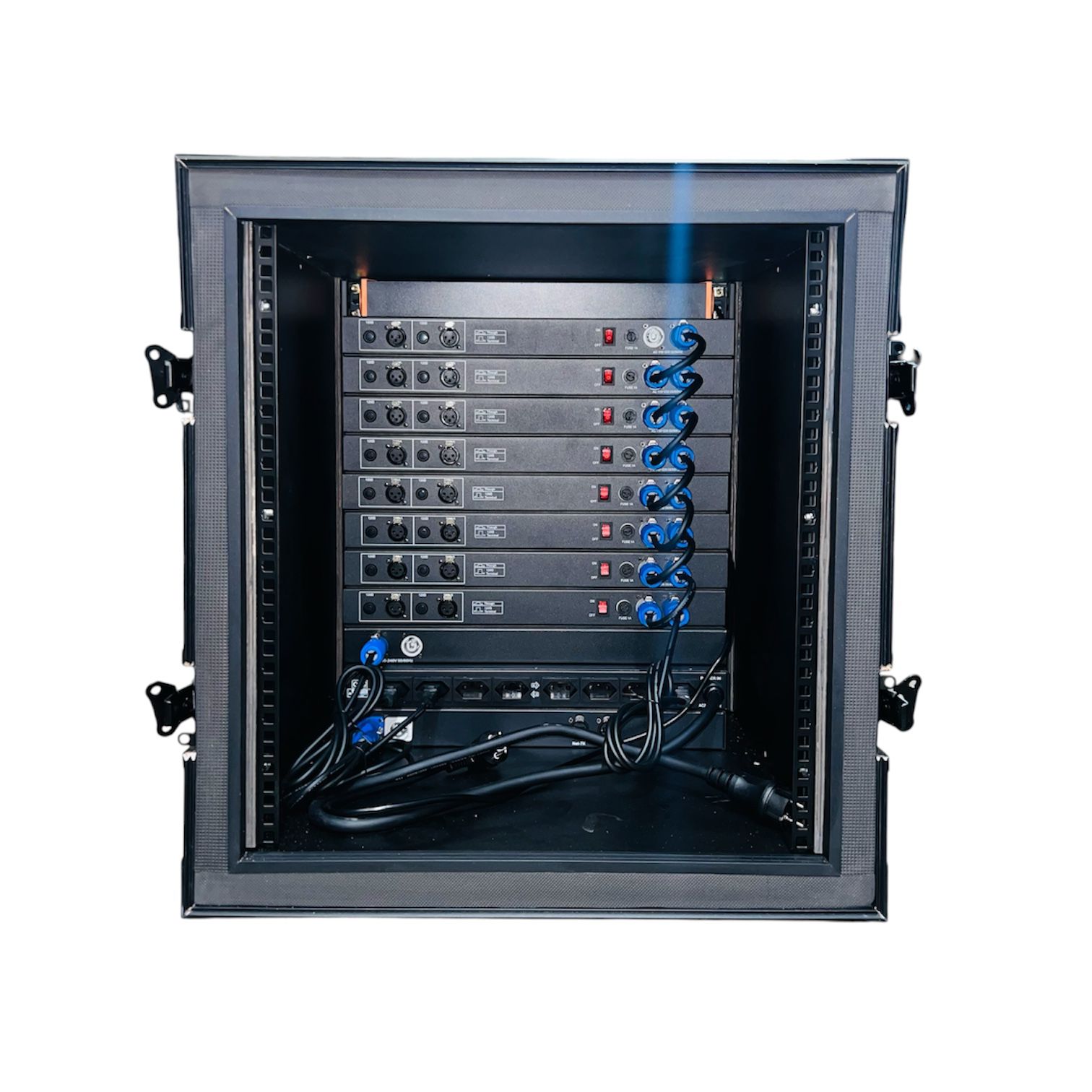 RACK ONELIGHT COM 1 ARTNET 1 SWITCH 8 SPLITTER 1 LUMINARIA E FILTRO DE ...