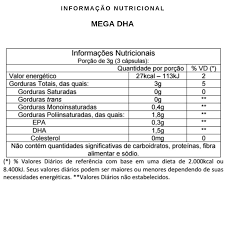 Vitafor Mega DHA 60 Cap - Mega Vale Cosméticos