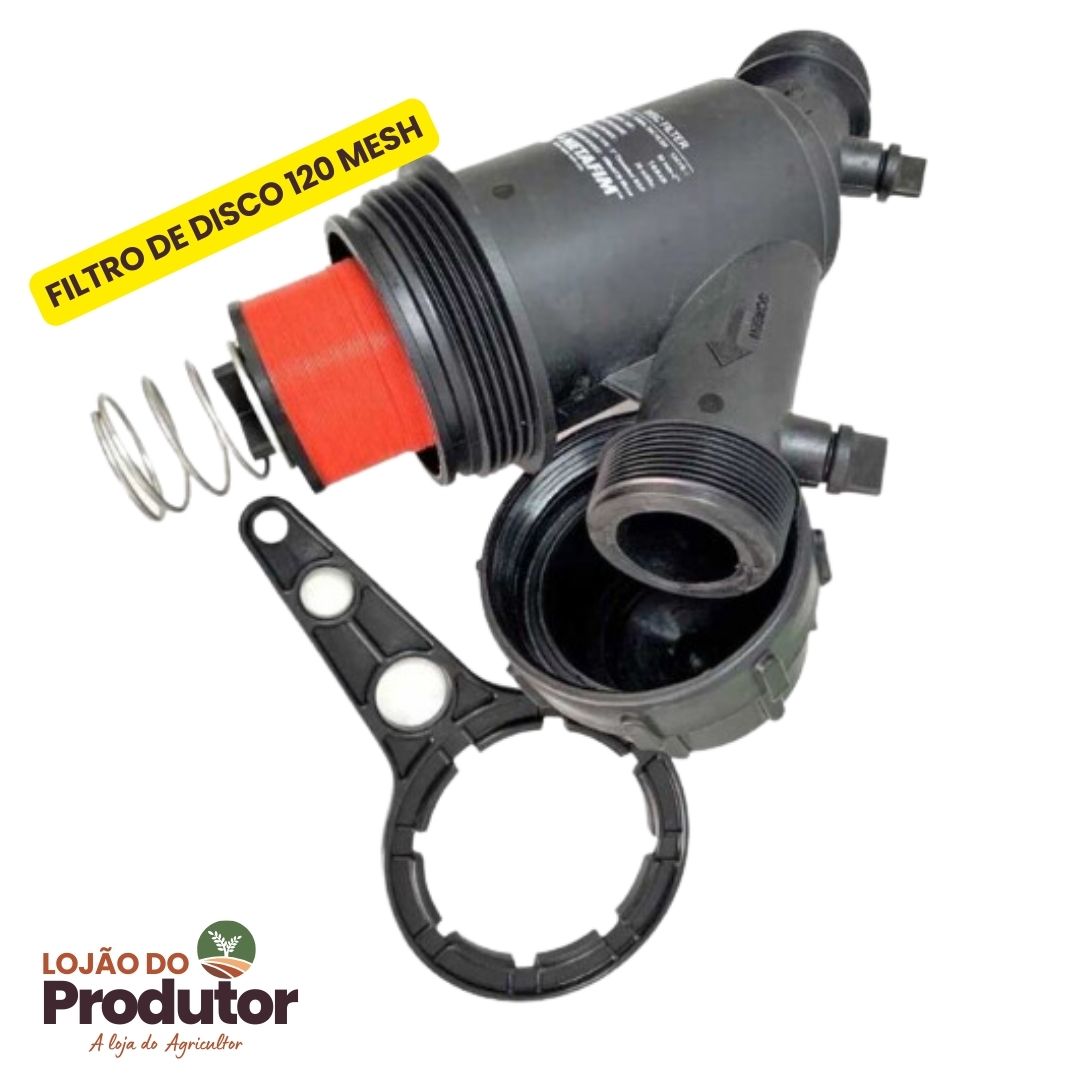 Netafim Scheibenfilter 1,9" MPT 120 Mesh (125 Mikron) – Rotes Filterelement Für Bewässerung & Garten