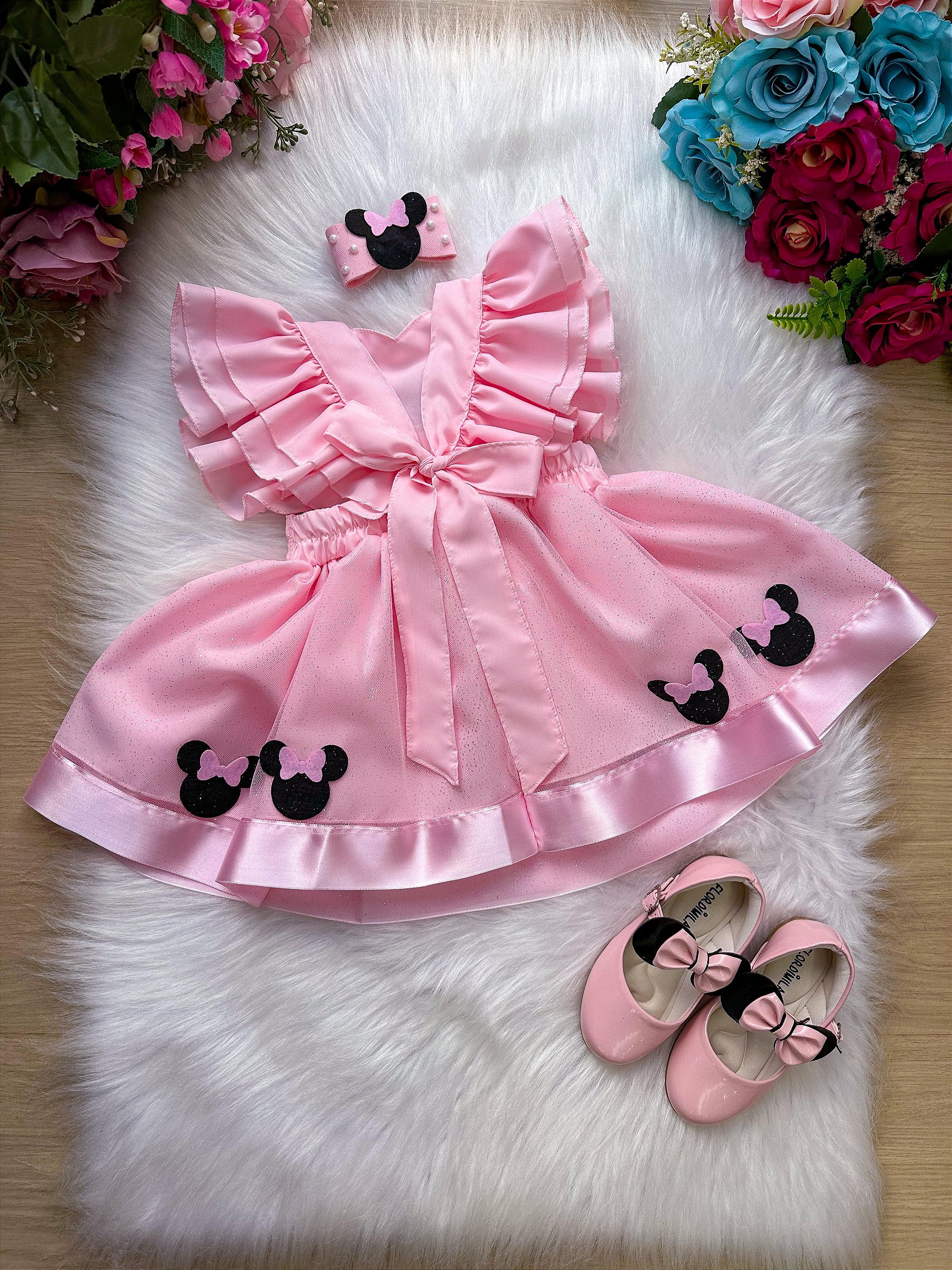minnie mouse dress 1st birthday Shop Vogue-Worthy Couture 1st Birthday Baby Girl Dress Red Minnie Dot 6 main image 1