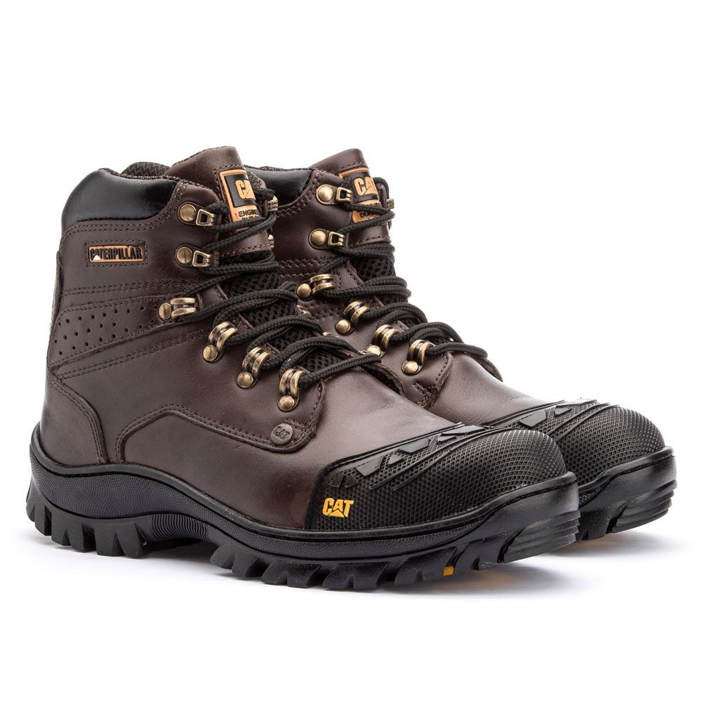 Bota Masculina Caterpillar Em Couro