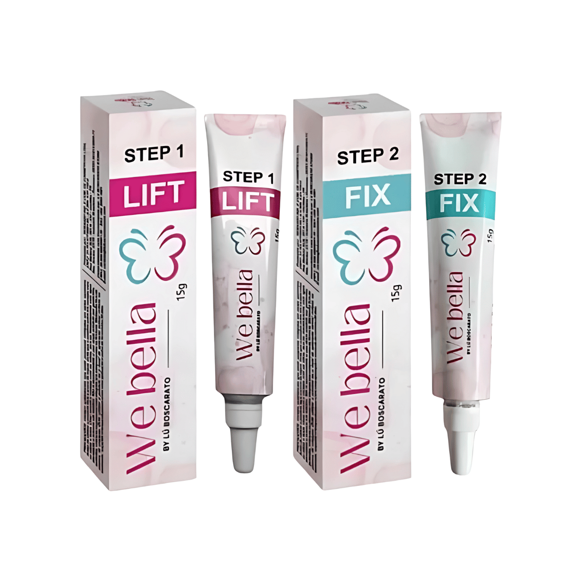 Kit Passo 1e2 We Bella + 1e2 Complex e Glue Lash And Beauty