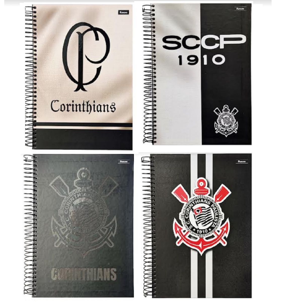 Caderno Universitário Ensino 10 Matérias Corinthians Escolar - Loja Jonness