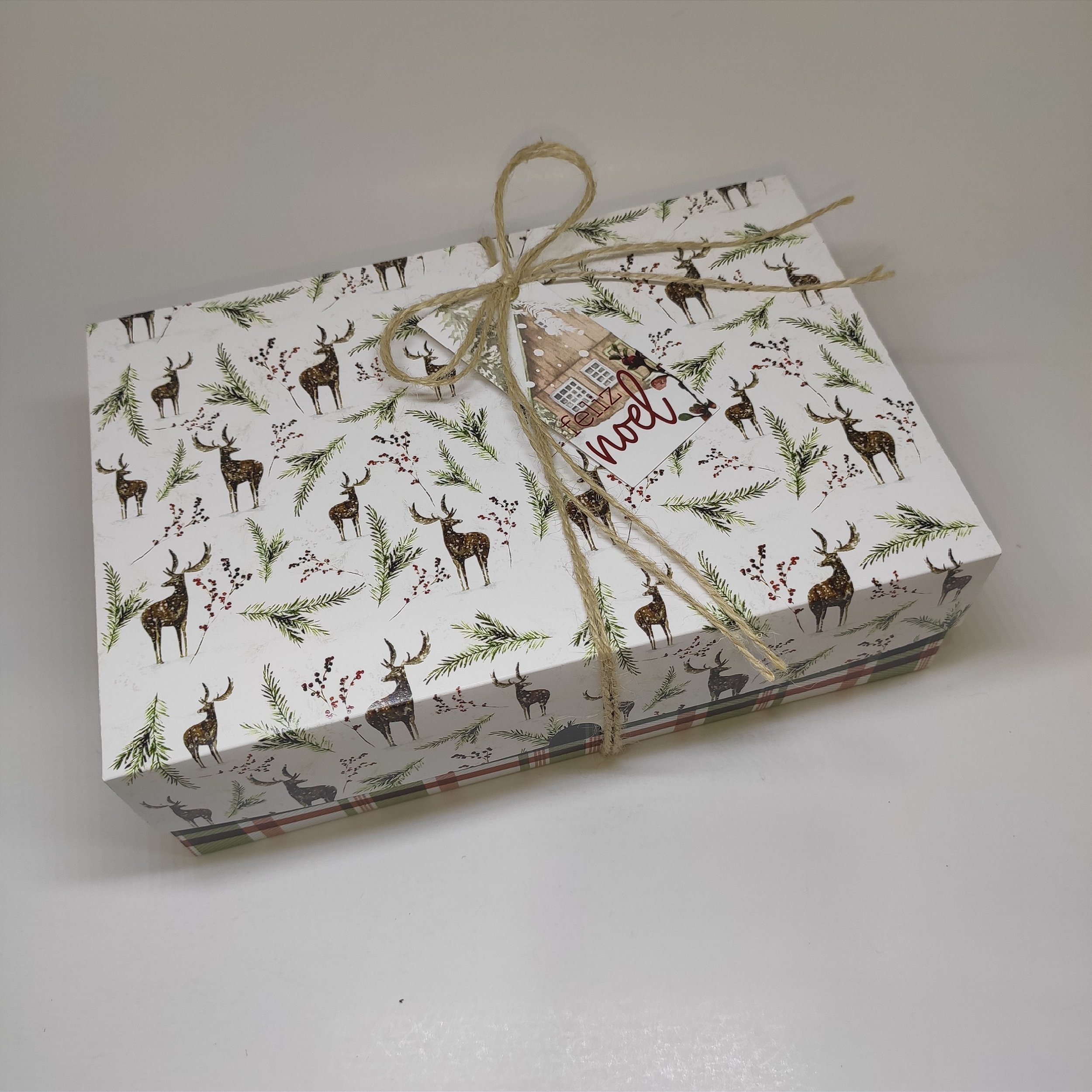 10un. Caixa Presente GD - Christmas Winter - Natal - GreenAppleBox