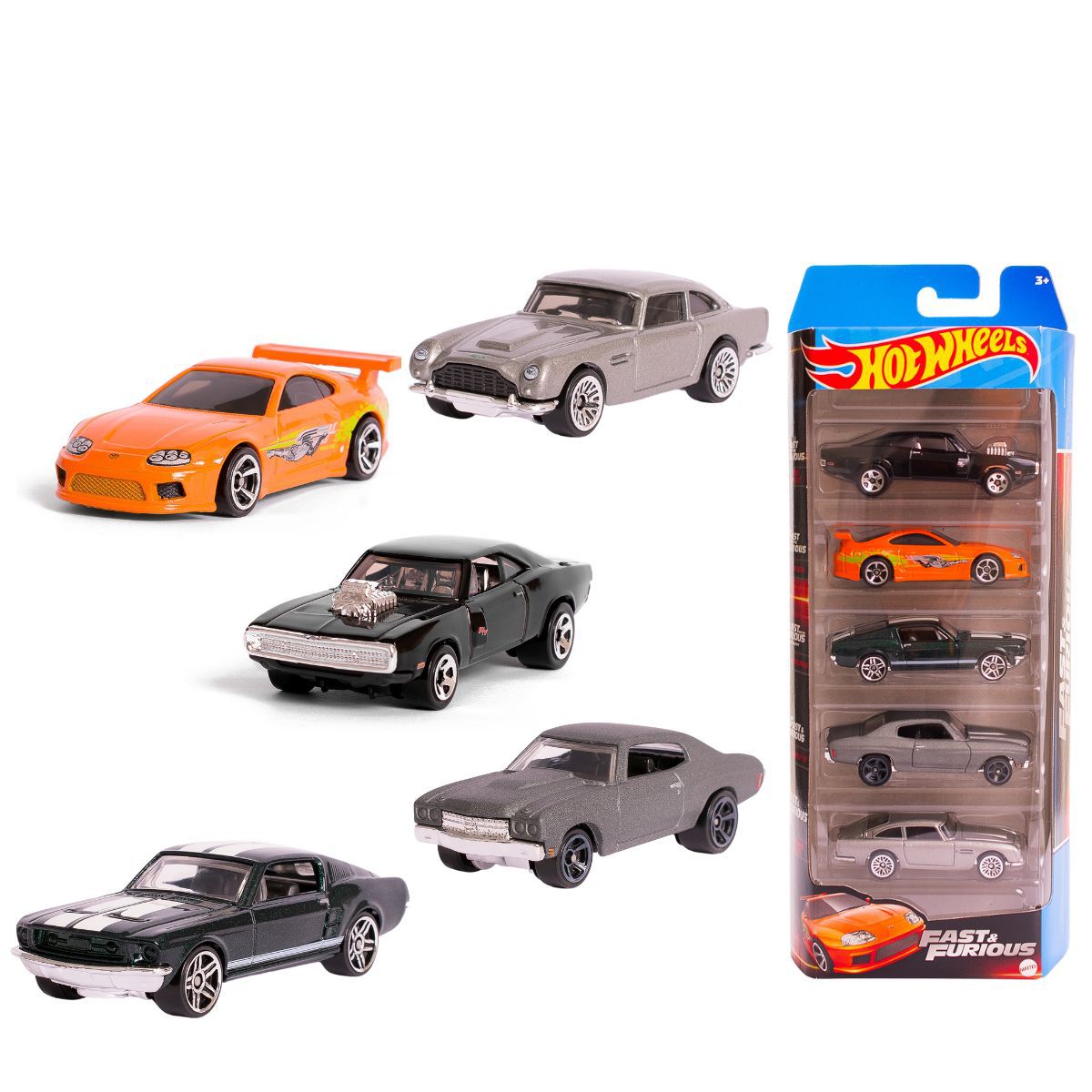 Pack 5 Carrinhos Hot Wheels Velozes e Furiosos - Mattel - Novo Mundo
