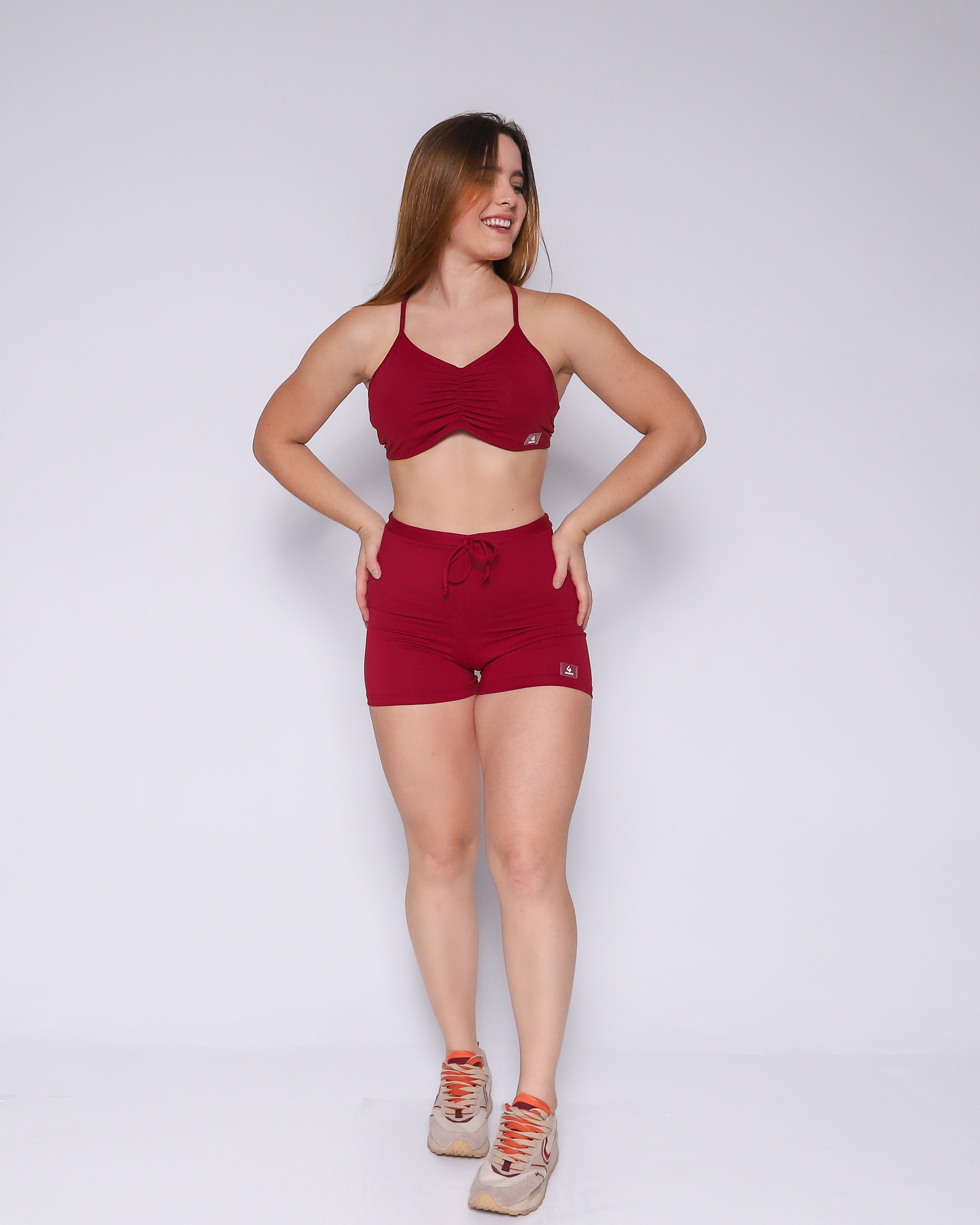 Plus Size Sports Bra - Red with ABA Logo