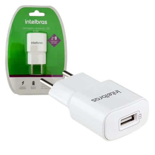 Carregador USB 2,4A EC 1 Fast Branco Intelbras