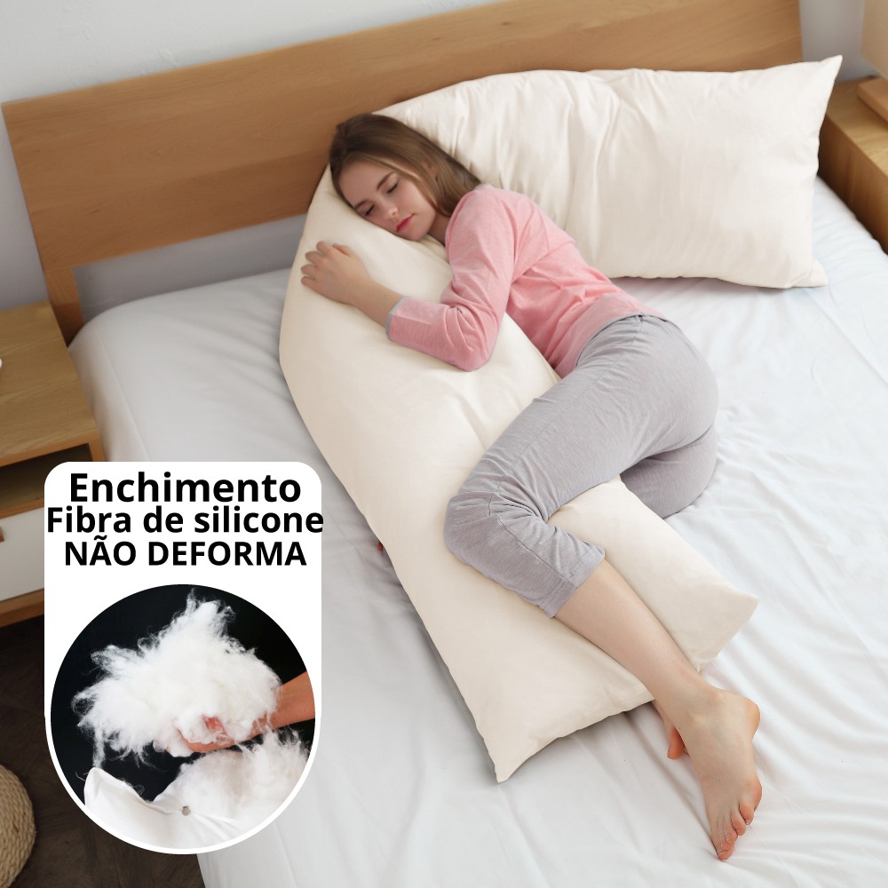 Travesseiro de Corpo - Conforto e Suporte para Noites Tranquilas - Casa ...