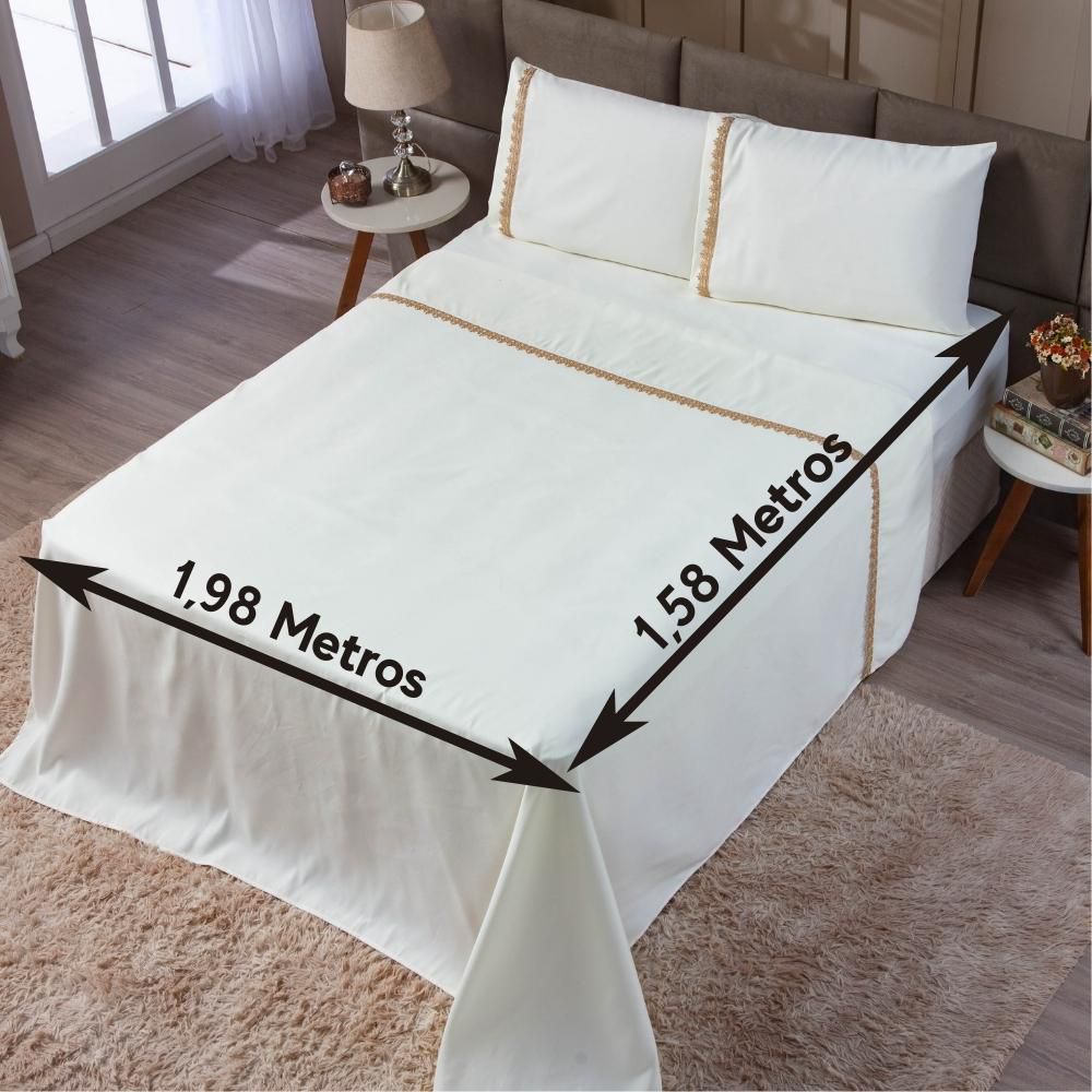 Lençol Queen 600 Fios - Conforto e Luxo Absoluto - Casa Dona
