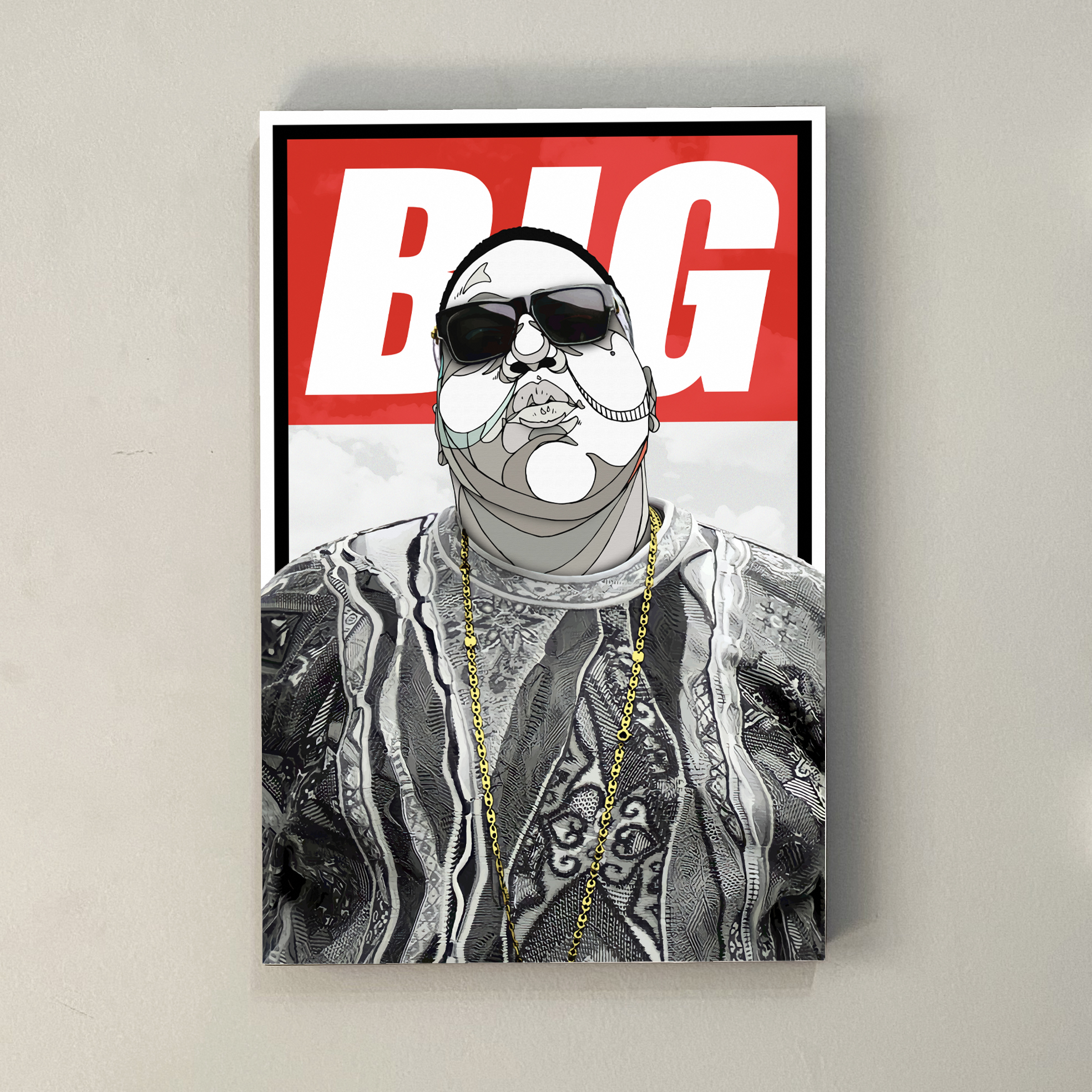 Quadro Notorious BIG | Painel de Madeira | Loja rads | Rap, HIP