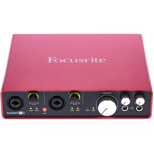 Interface De Áudio Scarlett Usb 6i6 Focusrite 2ª Geração Com 10 OFF na