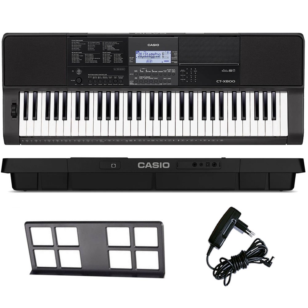 Kit Teclado Yamaha PSR-F52 61 teclas + suporte pedestal Capa