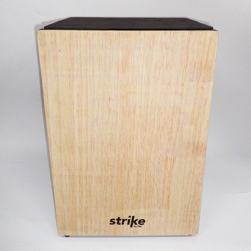 Kit Cajon Fsa Inclinado Eletroacústico Strike Sk2000 Natural Com 10