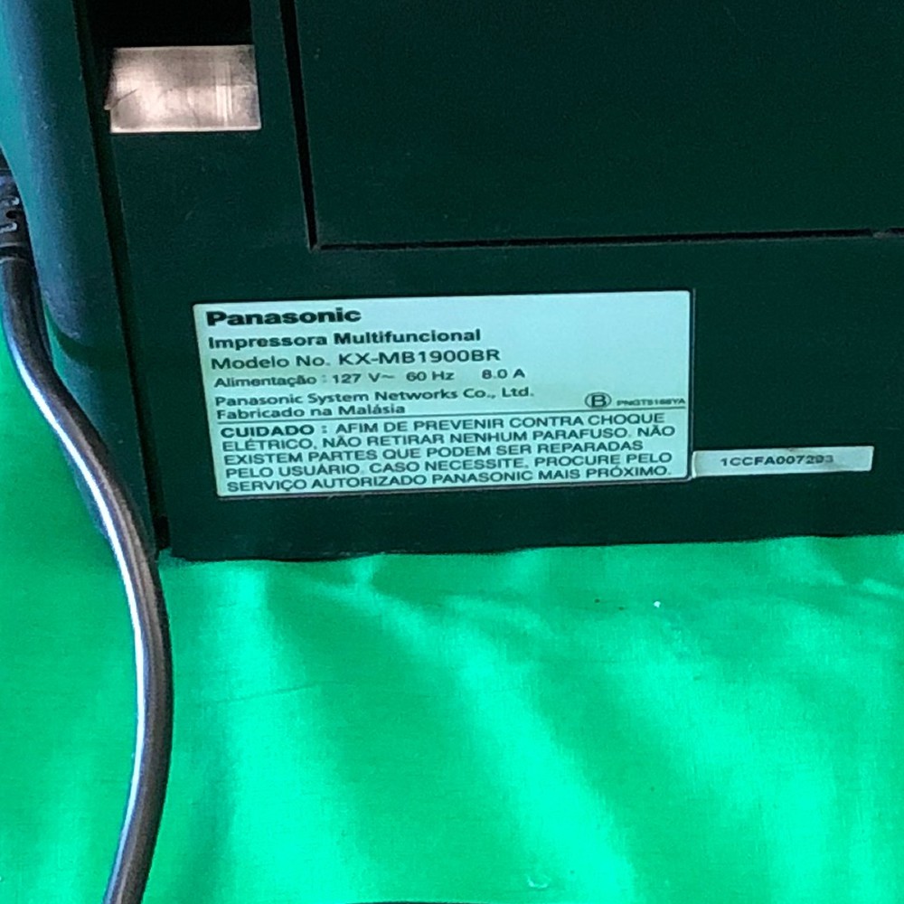 Impressora Multifuncional Laser Panasonic Kx-Mb1900 VTR259 Com 10% OFF ...
