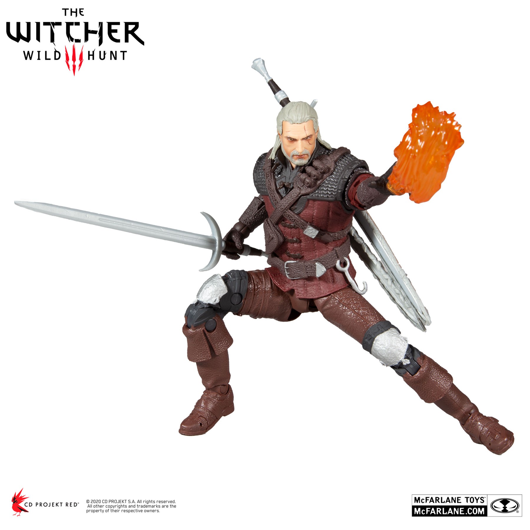 The Witcher Wild Hunt Geralt フィギュア McFarlane The Witcher Figurine Geralt of Rivia (Viper Armor: Teal