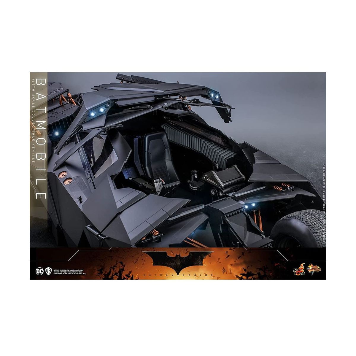 BATMOBILE - BATMAN BEGINS - 1:6 SCALE - HOT TOYS - DS Games Atibaia