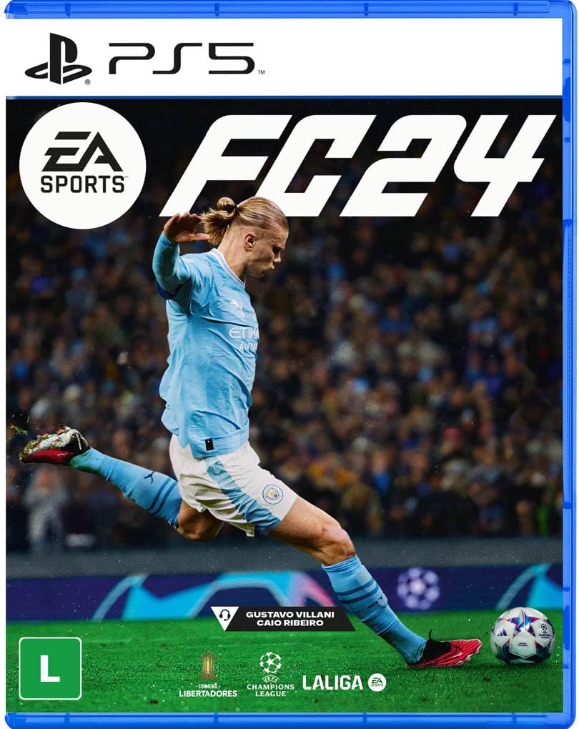 Jogo Ea Sports Fc 24 Standard Edition Playstation 5 Mídia Física Azul no  Shoptime