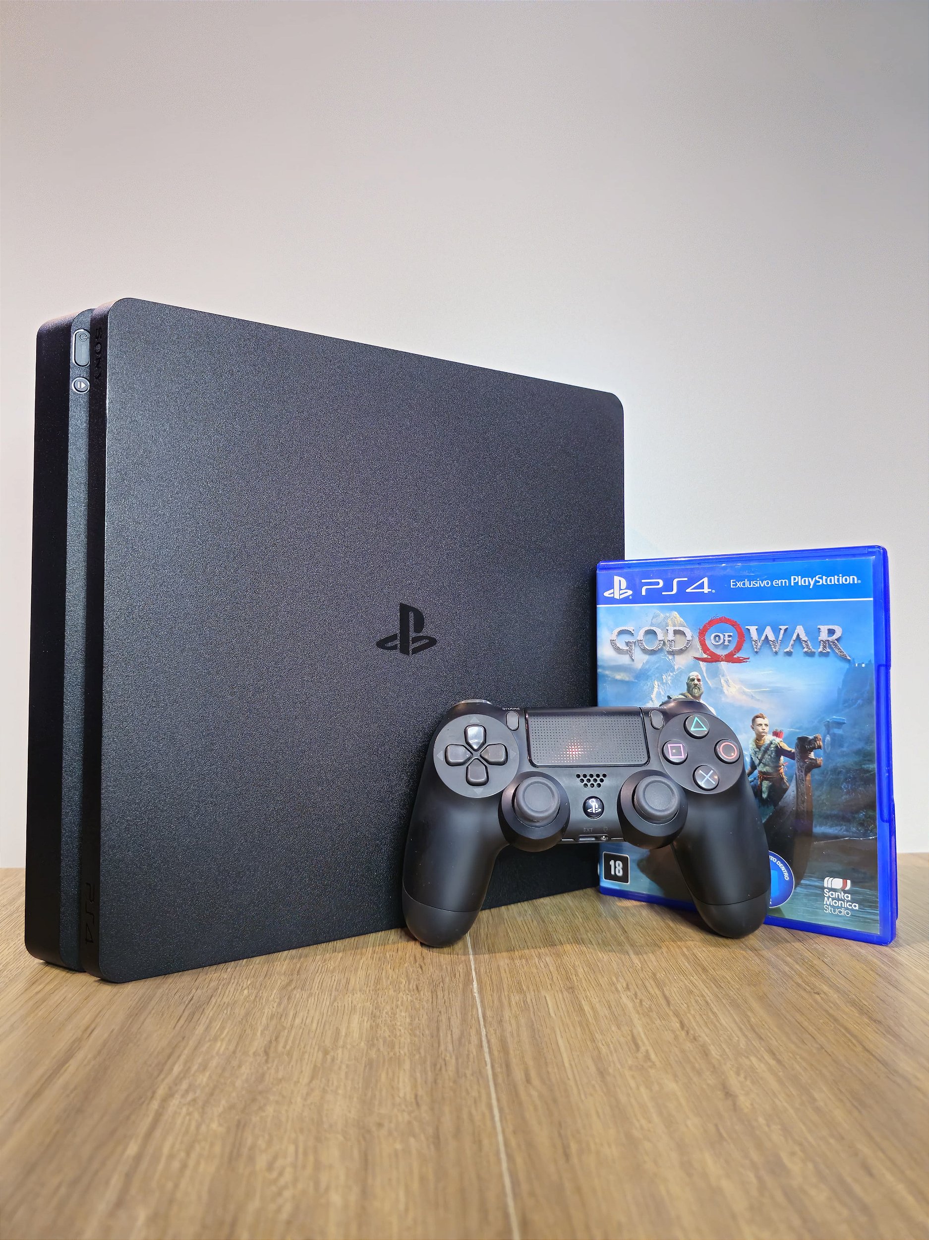 CONSOLE PS4 PLAYSTATION 4 SLIM 500GB PRETO - SEMINOVO - DS Games