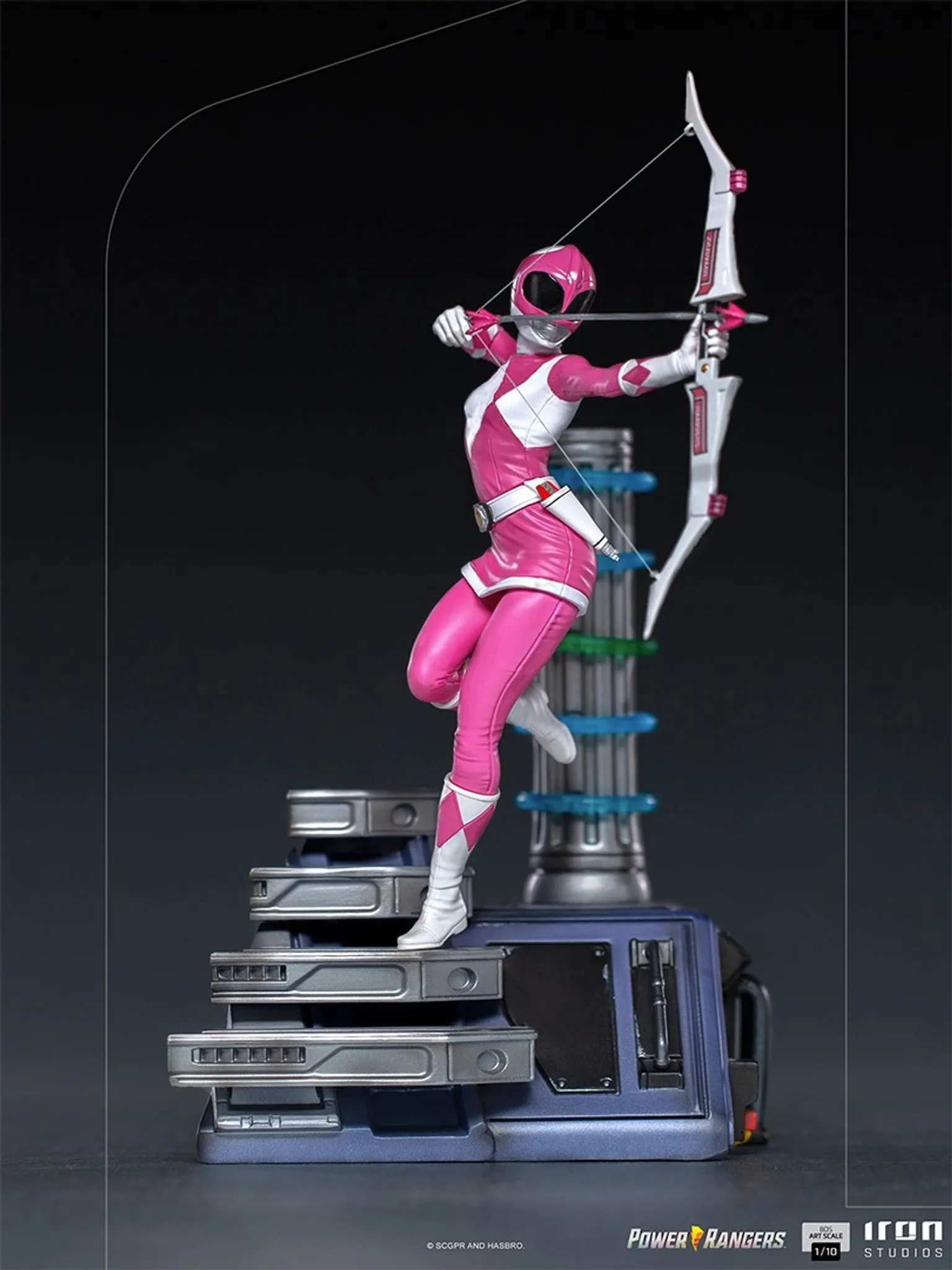 ESTÁTUA RANGER ROSA - POWER RANGERS - IRON STUDIOS - DS Games Atibaia