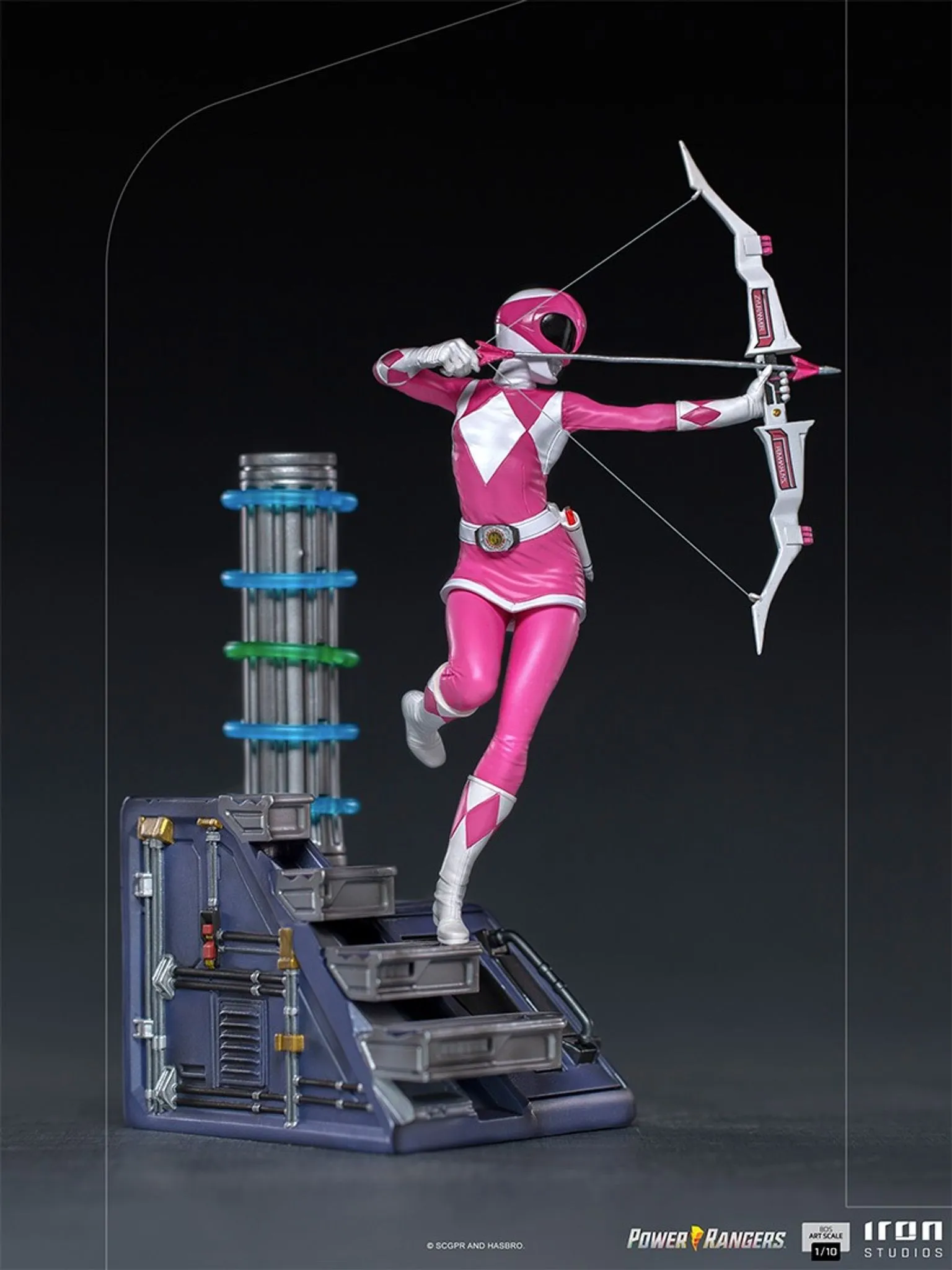 ESTÁTUA RANGER ROSA - POWER RANGERS - IRON STUDIOS - DS Games Atibaia